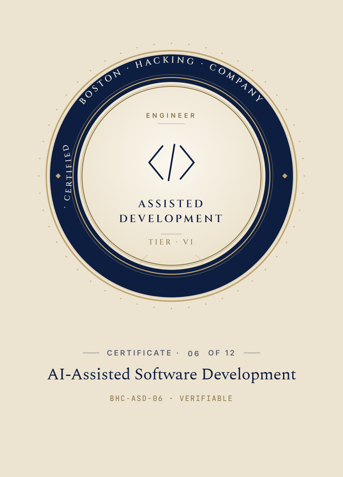AI-Assisted Software Development Certificate