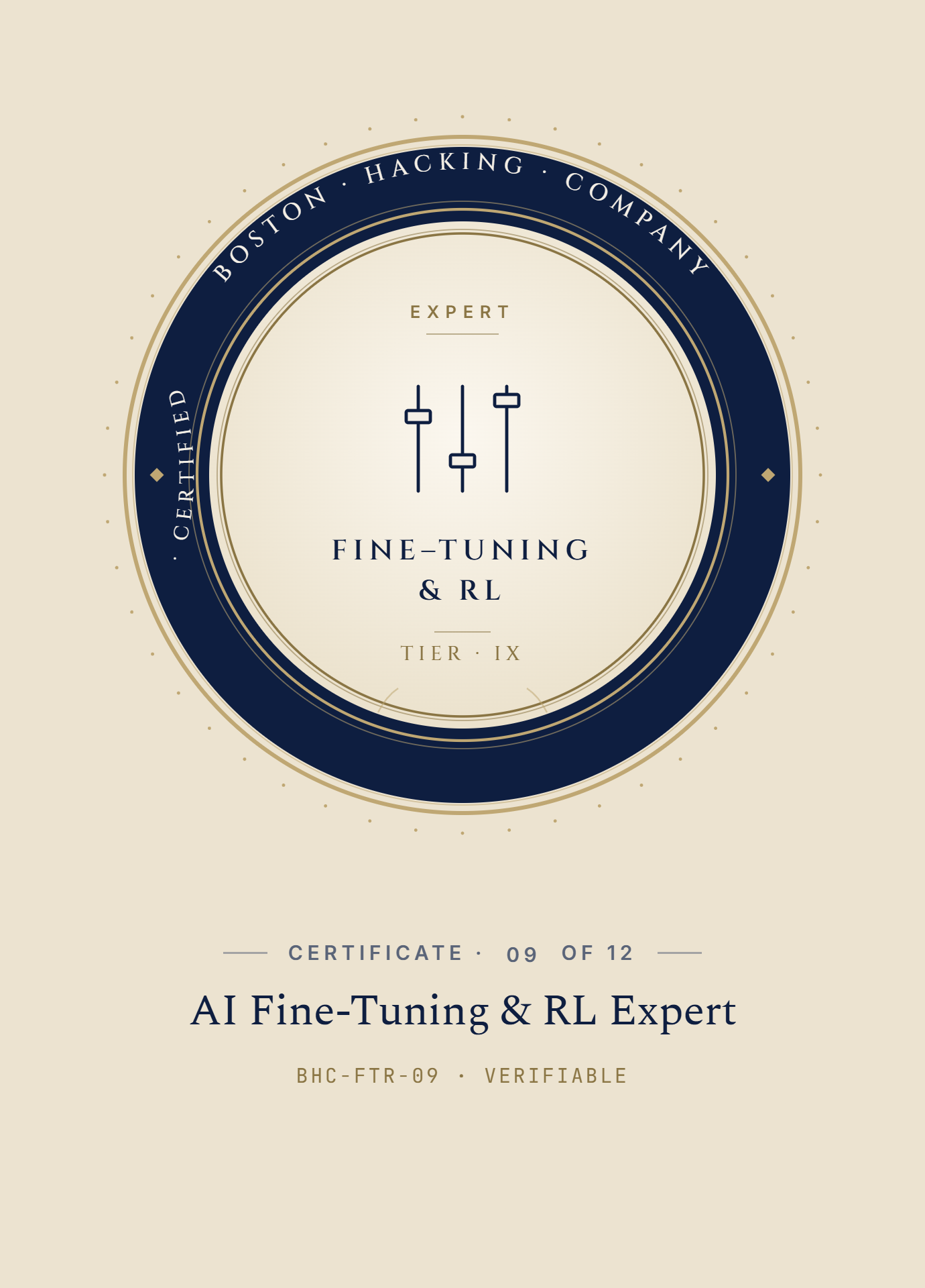 Certified AI Fine-Tuning & Reinforcement Learning Expert
