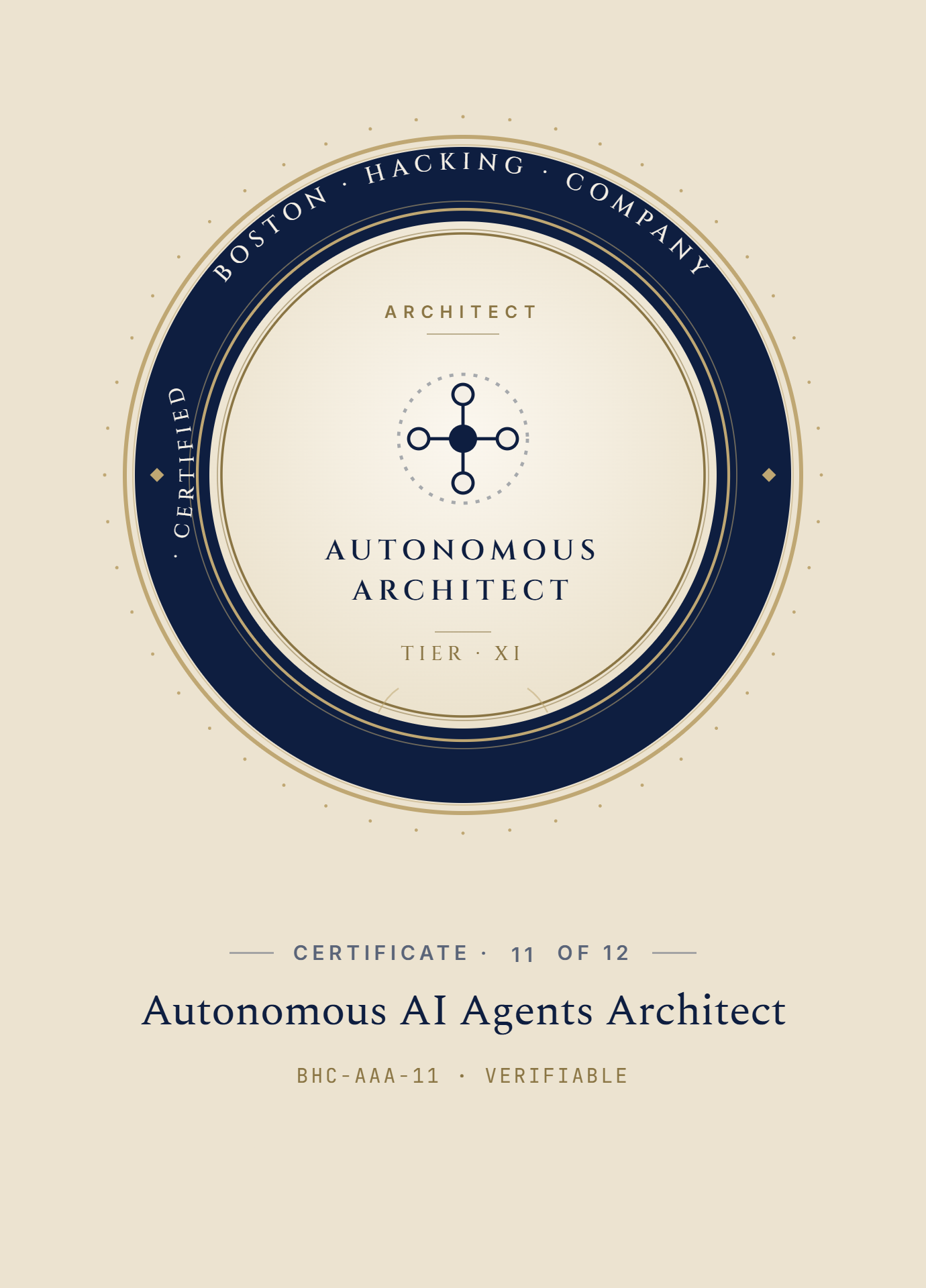 Certified Autonomous AI Agents Architect